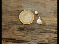 Load image into Gallery viewer, Bauchnabel Piercing Edelstahl Knochen Skull - chic-net.de

