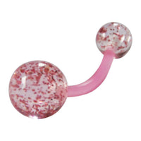 Cargar imagen en el visor de la galería, Bauchnabelpiercing Acryl Glitzer Kugeln 1.6 x10mm - chic-net.de
