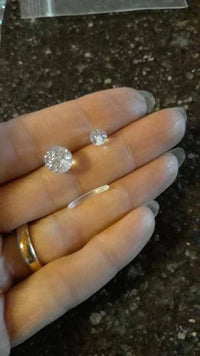 Cargar imagen en el visor de la galería, Bauchnabelpiercing Acryl Glitzer Kugeln 1.6 x10mm - chic-net.de
