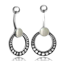 Load image into Gallery viewer, Bauchnabelpiercing aus Edelstahl &amp; Silber mit Punkte Ring - chic-net.de
