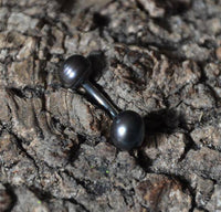Cargar imagen en el visor de la galería, Bauchnabelpiercing Edelstahl 5mm Perlen Stab 10 x 1.6mm - chic-net.de
