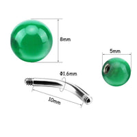 Load image into Gallery viewer, Bauchnabelpiercing Stein Kugeln Edelstahl - chic-net.de
