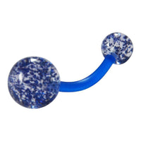 Cargar imagen en el visor de la galería, Bauchnabelpiercing Acryl Glitzer Kugeln 1.6 x10mm - chic-net.de
