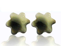 Load image into Gallery viewer, Blume Muschel Silberohrstecker gefärbt braun weiß Ohrstecker 925er Sterling Silber Ohrringe - chic-net.de
