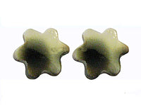 Load image into Gallery viewer, Blume Muschel Silberohrstecker gefärbt braun weiß Ohrstecker 925er Sterling Silber Ohrringe - chic-net.de
