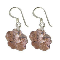 Load image into Gallery viewer, Blumen Zirkonia Ohrringe Silberohrringe facettiert 925 Sterling Silber bunt - chic-net.de
