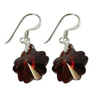 Load image into Gallery viewer, Blumen Zirkonia Ohrringe Silberohrringe facettiert 925 Sterling Silber bunt - chic-net.de
