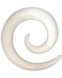 Load image into Gallery viewer, Bone Piercing Spirale 2mm 3.8mm Expander Dehnschnecke Ohrring weiß Dehnspirale Ohr - chic-net.de
