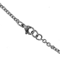 Load image into Gallery viewer, Brass Kette 62 cm Anhänger filigran Blumen 20 mm Karabiner nickelfrei silber - chic-net.de
