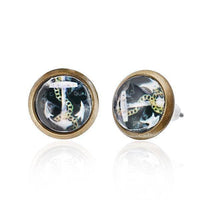 Cargar imagen en el visor de la galería, Brass Ohrstecker Stern Sterne bunt Unisex Ohrringe Edelstahl nickelfrei Kommunismus 12 mm - chic-net.de
