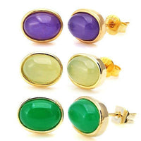 Load image into Gallery viewer, Brass Ohrstecker Stern Sterne bunt Unisex Ohrringe Edelstahl nickelfrei Kommunismus 12 mm - chic-net.de
