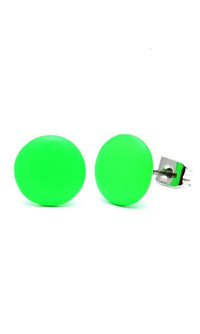 Load image into Gallery viewer, Brass Ohrstecker Stern Sterne bunt Unisex Ohrringe Edelstahl nickelfrei Kommunismus 12 mm - chic-net.de
