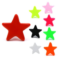 Load image into Gallery viewer, Brass Ohrstecker Stern Sterne bunt Unisex Ohrringe Edelstahl nickelfrei Kommunismus 12 mm - chic-net.de
