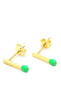 Load image into Gallery viewer, Brass Ohrstecker Stern Sterne bunt Unisex Ohrringe Edelstahl nickelfrei Kommunismus 12 mm - chic-net.de
