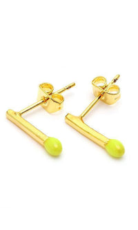 Load image into Gallery viewer, Brass Ohrstecker Stern Sterne bunt Unisex Ohrringe Edelstahl nickelfrei Kommunismus 12 mm - chic-net.de
