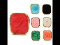 Load image into Gallery viewer, Brass Ohrstecker Stern Sterne bunt Unisex Ohrringe Edelstahl nickelfrei Kommunismus 12 mm - chic-net.de
