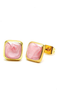 Load image into Gallery viewer, Brass Ohrstecker Stern Sterne bunt Unisex Ohrringe Edelstahl nickelfrei Kommunismus 12 mm - chic-net.de
