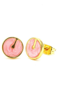 Load image into Gallery viewer, Brass Ohrstecker Stern Sterne bunt Unisex Ohrringe Edelstahl nickelfrei Kommunismus 12 mm - chic-net.de
