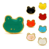 Load image into Gallery viewer, Brass Ohrstecker Stern Sterne bunt Unisex Ohrringe Edelstahl nickelfrei Kommunismus 12 mm - chic-net.de
