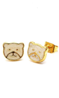 Cargar imagen en el visor de la galería, Brass Ohrstecker Stern Sterne bunt Unisex Ohrringe Edelstahl nickelfrei Kommunismus 12 mm - chic-net.de
