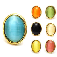 Cargar imagen en el visor de la galería, Brass Ohrstecker Stern Sterne bunt Unisex Ohrringe Edelstahl nickelfrei Kommunismus 12 mm - chic-net.de
