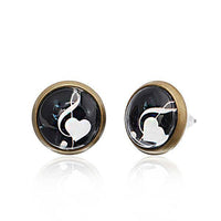 Load image into Gallery viewer, Brass Ohrstecker Stern Sterne bunt Unisex Ohrringe Edelstahl nickelfrei Kommunismus 12 mm - chic-net.de
