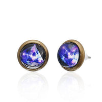 Cargar imagen en el visor de la galería, Brass Ohrstecker Stern Sterne bunt Unisex Ohrringe Edelstahl nickelfrei Kommunismus 12 mm - chic-net.de
