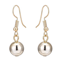 Load image into Gallery viewer, Brass Schmuckset goldfarben silberfarben Kugel Ohrringe Kette Röhre - chic-net.de
