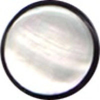 Load image into Gallery viewer, Buffalo Horn Fake Piercing, leicht gebogener Spike, schwarz mit eingefasstem Perlmutt, Ohrhänger, Ohrstecker, Ohrring - chic-net.de
