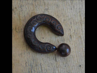 Load image into Gallery viewer, Captive Bead Klemmkugel Ring Narraholz Piercing Spiralen - chic-net.de
