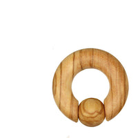 Load image into Gallery viewer, Captive Bead Klemmkugel Ring Olivenholz Piercing Dehner - chic-net.de
