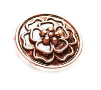 Load image into Gallery viewer, Chunks Buttons Druckknöpfe Click Button für Lederarmband Chunk Edelstahl rund Armband Muster Blume - chic-net.de
