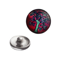 Load image into Gallery viewer, Chunks Druckknopf Click Button Edelstahl Baum des Lebens - chic-net.de
