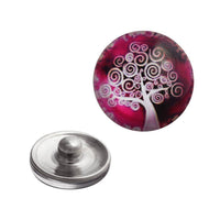 Load image into Gallery viewer, Chunks Druckknopf Click Button Edelstahl Baum des Lebens - chic-net.de
