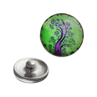 Load image into Gallery viewer, Chunks Druckknopf Click Button Edelstahl Baum des Lebens - chic-net.de
