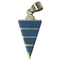 Load image into Gallery viewer, Damen Anhänger/ Silberanhänger, 925 Sterling Silber mit synthetischem Türkis, ca. 25 x 15 mm - chic-net.de
