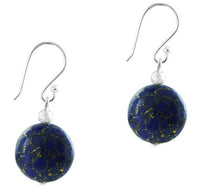 Load image into Gallery viewer, Damen Ohrringe Ohrhänger 925er Sterling Silber Ohrring Ohrschmuck Steine Lapislazuli blau - chic-net.de
