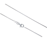 Load image into Gallery viewer, Damen - Silberkette: Schlangen Kette/Charmträger/Collierkettchen aus  925 Sterling Silber, 40 cm,  Karabinenverschluss - chic-net.de
