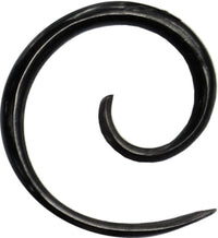 Load image into Gallery viewer, Dehner Buffalo Horn Piercing Expander schwarze Mini Spirale 1mm 1.2mm 1.5mm 2mm - chic-net.de
