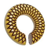 Load image into Gallery viewer, Donut Ohr Piercing Dahlie Jackfrucht Holz Ohrgewicht - chic-net.de
