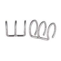 Load image into Gallery viewer, Ear cuffs, fake Helix, Ohrklemme aus Edelstahl silbern dreilagig Ohrschmuck - chic-net.de
