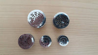 Load image into Gallery viewer, Edelstahl Flesh Tunnel ribbed Steel Plug Spinnennetz silber Schraubplug Netz - chic-net.de

