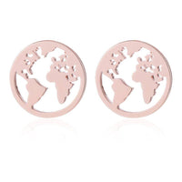 Load image into Gallery viewer, Edelstahl Ohrstecker Welt Kugel Globus Erde 12mm - chic-net.de
