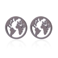 Load image into Gallery viewer, Edelstahl Ohrstecker Welt Kugel Globus Erde 12mm - chic-net.de
