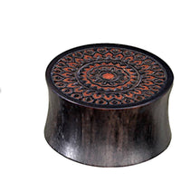 Cargar imagen en el visor de la galería, Eisenholz Rosenholz Flesh Plug balinesisches Mandala - chic-net.de
