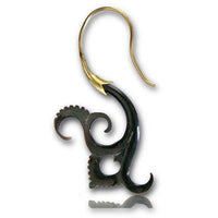 Load image into Gallery viewer, Fake Horn Piercing Hook Ohrring Brass Zacken Fishtail - chic-net.de
