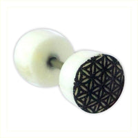 Cargar imagen en el visor de la galería, Fake Ohr Piercing Bone Knochen Edelstahl weiß Plug Pfeil Schwan Phönix Abalone - chic-net.de
