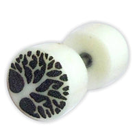 Cargar imagen en el visor de la galería, Fake Ohr Piercing Bone Knochen Edelstahl weiß Plug Pfeil Schwan Phönix Abalone - chic-net.de
