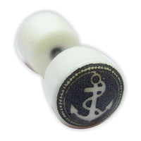 Cargar imagen en el visor de la galería, Fake Ohr Piercing Bone Knochen Edelstahl weiß Plug Pfeil Schwan Phönix Abalone - chic-net.de
