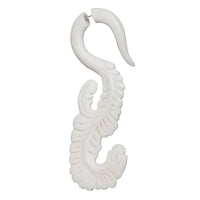 Cargar imagen en el visor de la galería, Fake Piercing Bone Edelstahl weiß Spiralen Sterne Spike Ohrstecker Ohrring - chic-net.de
